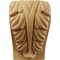 Ekena Millwork 2 1/2"W x 2 1/4"D x 4"H Small Acanthus Leaf Block Corbel, Cherry CORW02X02X04BACH - alternate 3